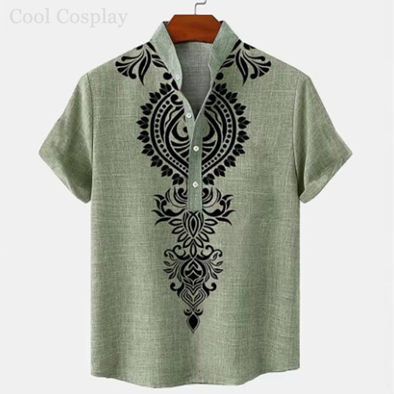 قميص هينلي رجالي بتصميم عتيق،  - مراجعة Ethnic Fashion For Men وسعره