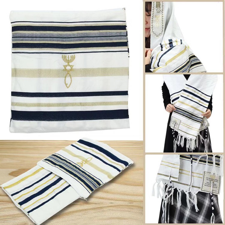شال صلاة يهودي إسرائيلي (تاليت - مراجعة Ethnic Fashion For Men وسعره