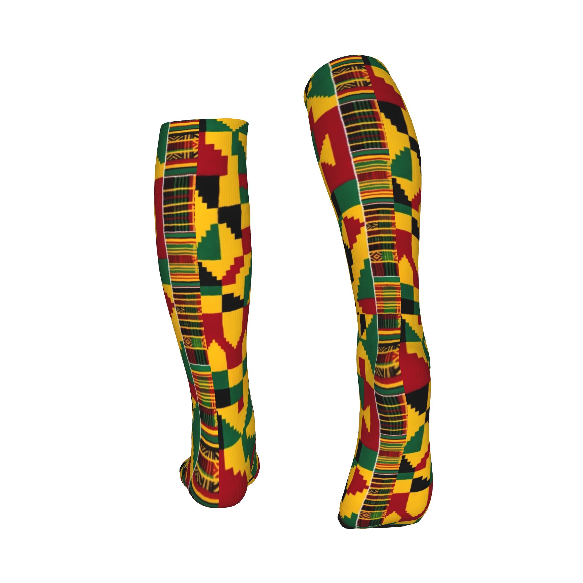 جوارب رياضية ضاغطة للرجال بنمط - مراجعة African Ankara Print وسعره