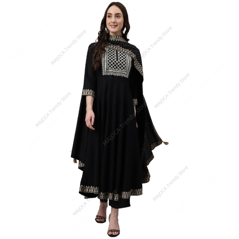 طقم كورتا وبنطلون أسود من الرا - مراجعة Salwar Kameez Set وسعره