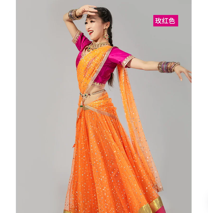 زي رقص هندي للعروض، تصميم ضيق، - مراجعة Salwar Kameez Set وسعره