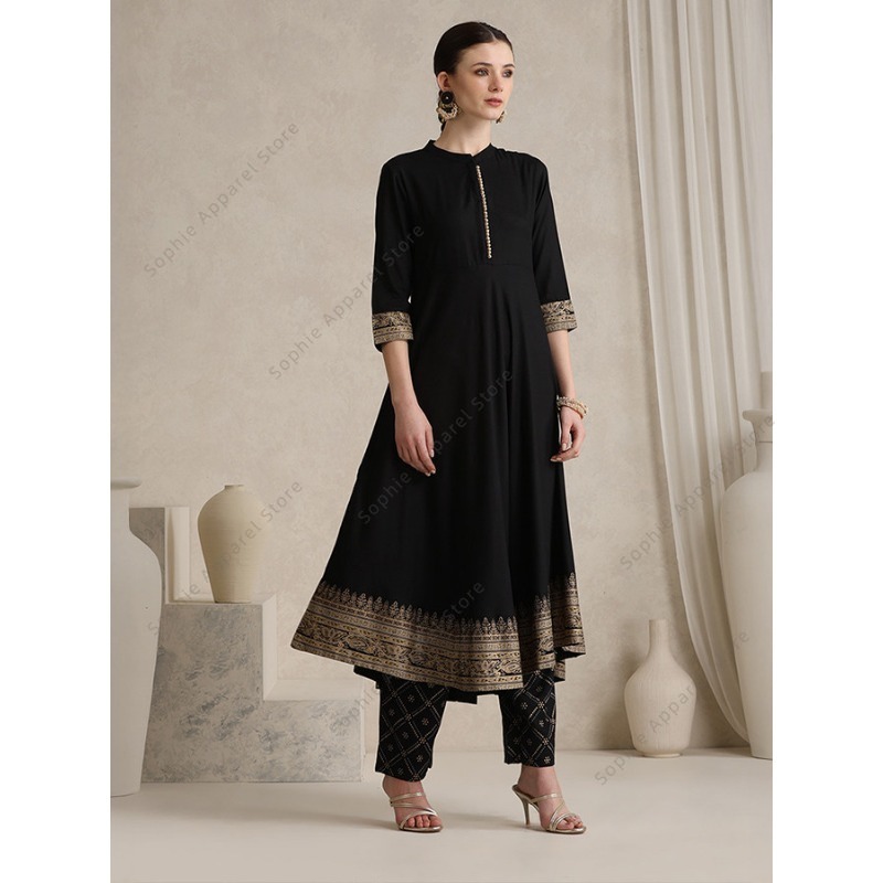 طقم بدلات نسائية قطنية أنيقة ب - مراجعة Salwar Kameez Set وسعره